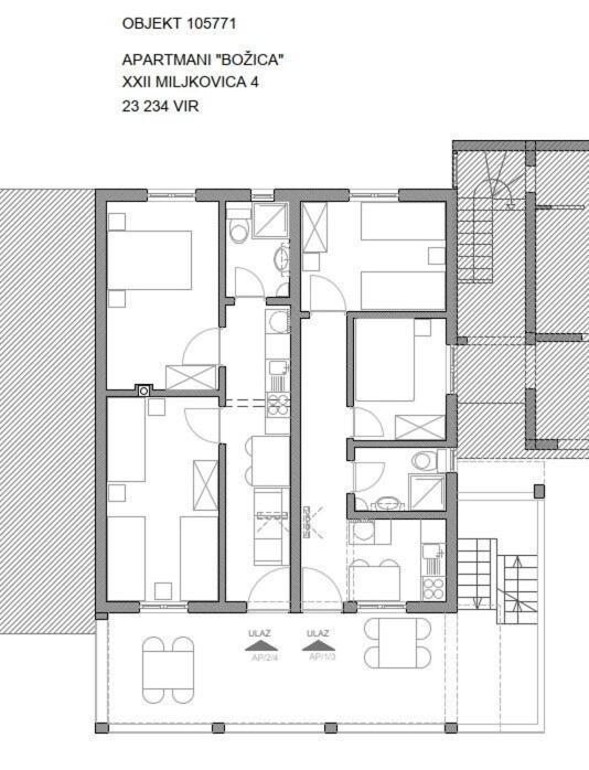 Apartments Bozica Vir Exterior photo